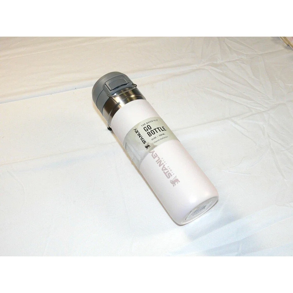 Stanley White and Gray Stainless Steel Travel Bottle